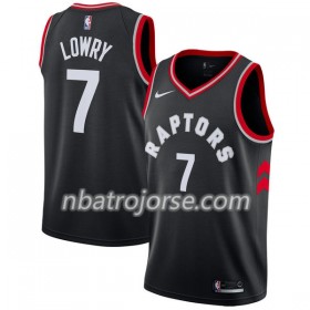 Män Toronto Raptors Tröja Kyle Lowry 7 Nike 2017-18 Svart Swingman